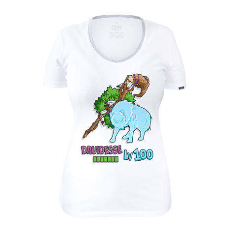 T-shirt femme Jeu de rôle - Druidesse LVL 100